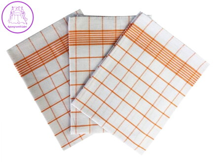 Svitap Utěrka Negativ Egyptská bavlna 50x70 cm bílá/oranžová 3 ks