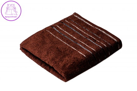 Praktik Ručník Zara 50x100 cm tmavě hnědý