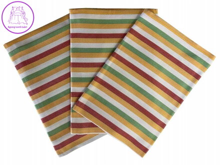 Svitap Utěrka Bambus 50x70 cm Pruh žlutý 3 ks