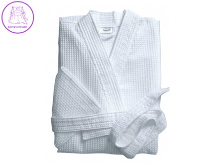 Jerry Fabrics Vaflový župan JF bílá velikost L