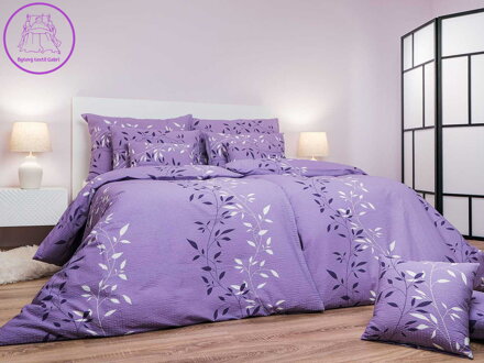 Dadka Povlečení krep Mandevila fialová 240x220, 2x70x90 cm