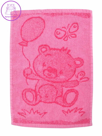Profod Dětský ručník Bear pink 30x50 cm