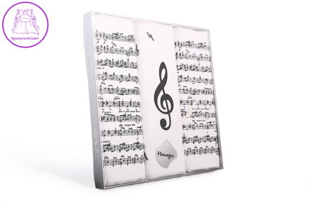 ETEX s.r.o. Kapesník M59 Noty dárková krabička (3 ks)