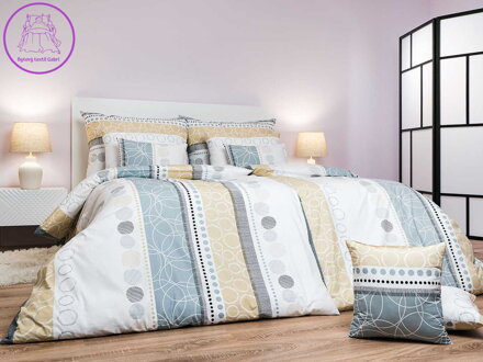 Dadka Povlečení flanel Ateliér béžový 140x220, 70x90 cm