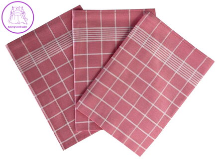 Svitap Utěrka Pozitiv Egyptská bavlna 50x70 cm starorůžová/bílá 3 ks