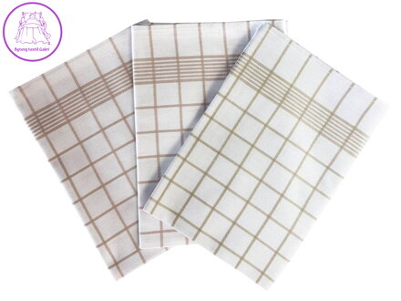 Svitap Utěrka Negativ Egyptská bavlna 50x70 cm bílá/béžová 3 ks