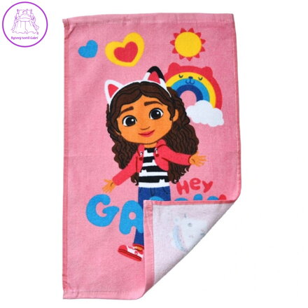 Carbotex Dětský ručník Gábinin kouzelný domek Ahoj Gábi 30x50 cm
