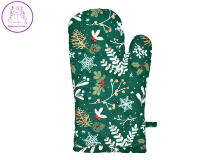 Vánoční kuchyňská chňapka 1 ks Větvičky 25800 18x28 cm