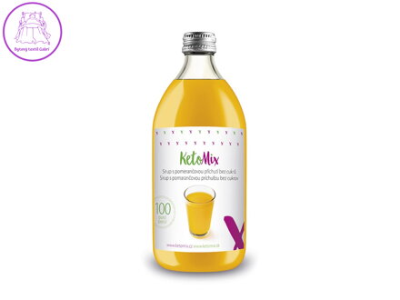 KetoMix Sirup s pomerančovou příchutí bez cukrů 500ml (100 porcí)