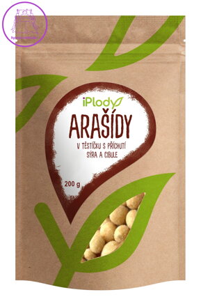 iPlody Arašídy v těstíčku s příchutí sýra a cibule 200g