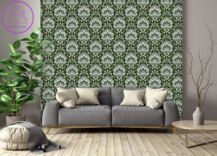 Vzorovaná tapeta roztomilý květinový vzor