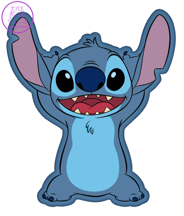 Polštářek tvarovaný Stitch a Lilo 01 - 35 x 30