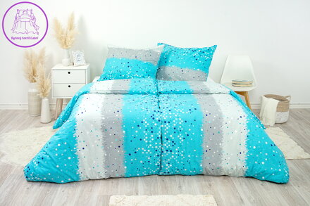 Ložní povlečení bavlněné Stanex San Francisko (LS181), 140 x 200 + 90 x 70, Knoflíkové