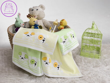 Dětská froté osuška Stanex - PEJSEK 50 x 70 ZELENÁ