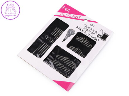 Sada ručních jehel + navlékač