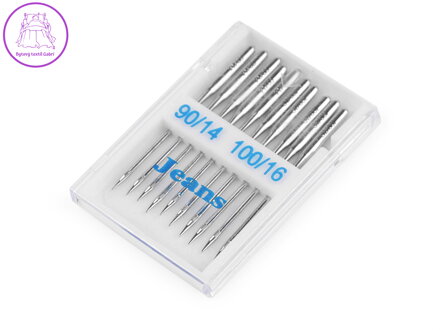 Strojové jehly Jeans sdružené 90; 100 Arka