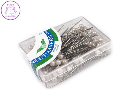 Ozdobné špendlíky délka 38 mm perleť