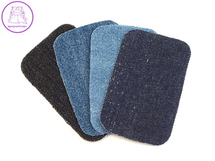 Nažehlovací záplaty riflové 7,6x4,9 cm