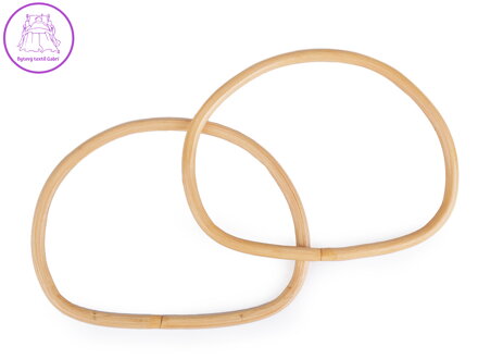 Bambusová ucha na tašky 14x17,5 cm