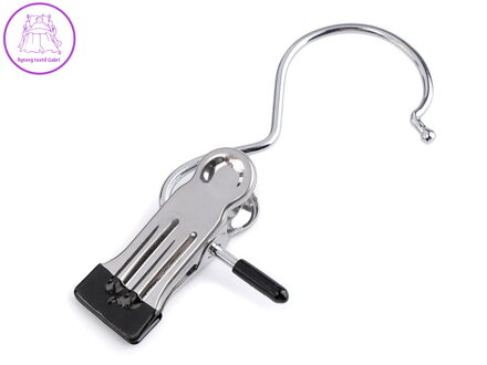 Háček kovový na zboží s klipem
