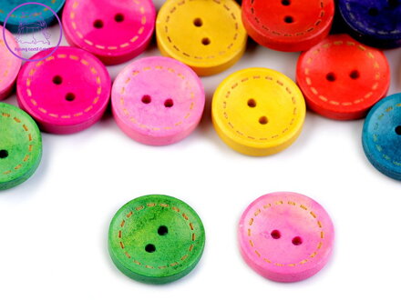 Dřevěný dekorační knoflík