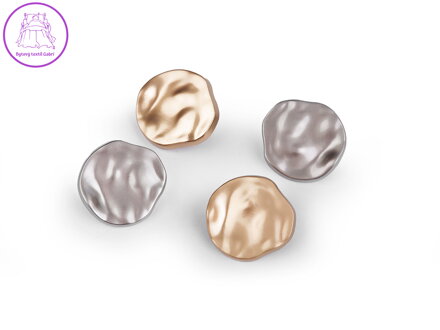 Kovový knoflík mačkaný vzhled velikost 34"