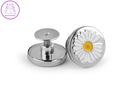 Kovový knoflík / riflový šroubovací kopretina velikost 26"