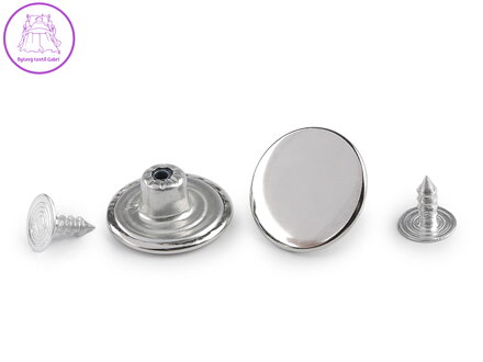 Riflový knoflík Jeans velikost 26"