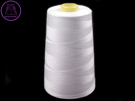 Polyesterové nitě pro overlocky i klasické šití návin 5000 yards PES 40/2 Jason bílé