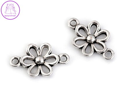 Našívací díl květ 9x15 mm