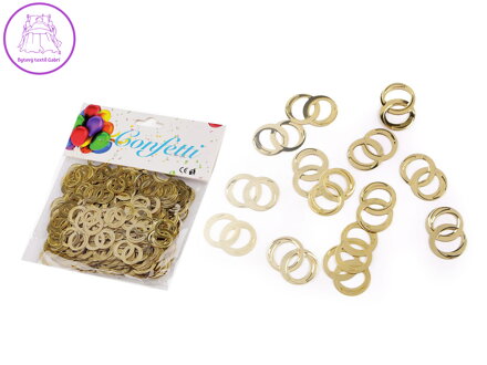 Konfety prstýnky - na párty, svatbu, oslavu