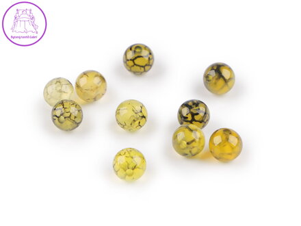 Achát syntetický, minerální korálky Ø6 mm