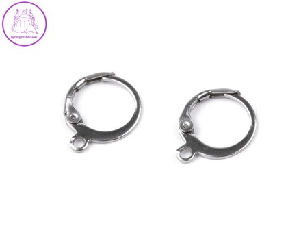Náušnicové zapínání uzavřené z nerezové oceli
