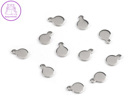 Přívěsek / komponent k výrobě šperků z nerezové oceli se značkou S.steel