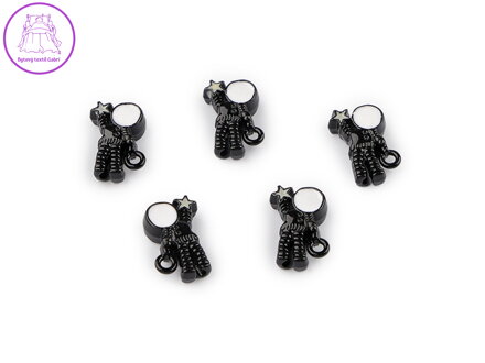 Kovový přívěsek / korálek kosmonaut 9x13 mm