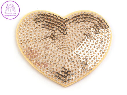 Nažehlovačka srdce s flitry