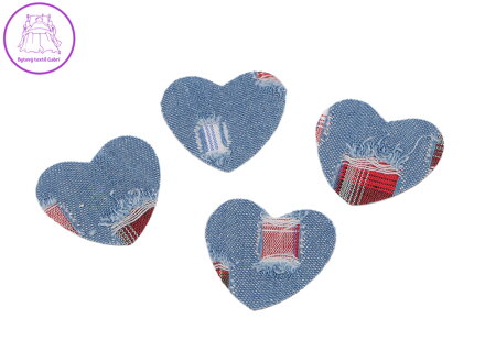 Nažehlovačka srdce jeans
