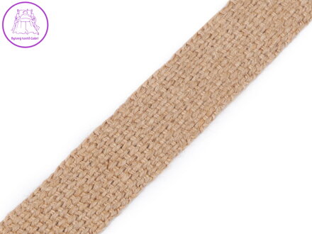 Jutový popruh šíře 25 mm