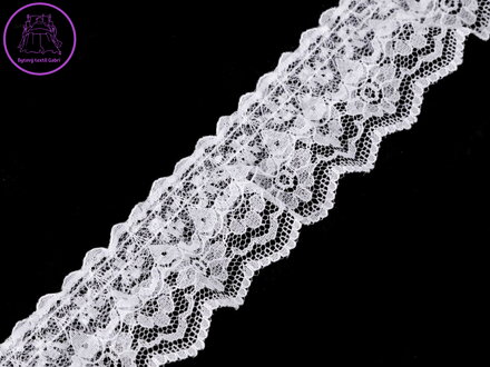 Krajkový volánek dvojitý šíře 40 mm