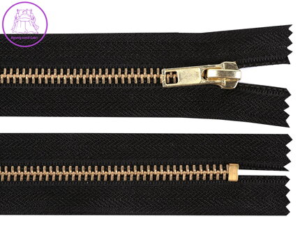 Kovový zip No 5 délka 10 cm (jeansový)
