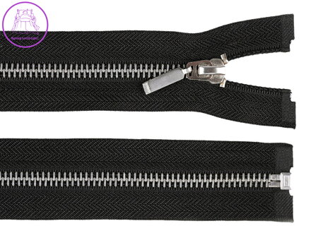 Kovový / mosazný zip šíře 6 mm délka 80 cm