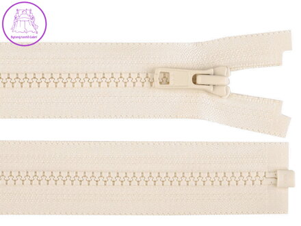 Kostěný zip YKK No 5 délka 80 cm bundový