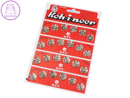 Kovové patentky / stiskací knoflíky vel. 6