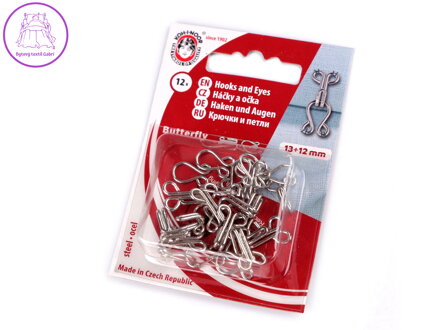 Háčky a očka velikost 1, 3, 4 a 6