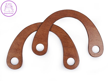 Ucha na tašky dřevěná 15x22 cm s dírami