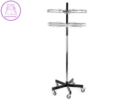 Otočný stojan na šátky 2 patra