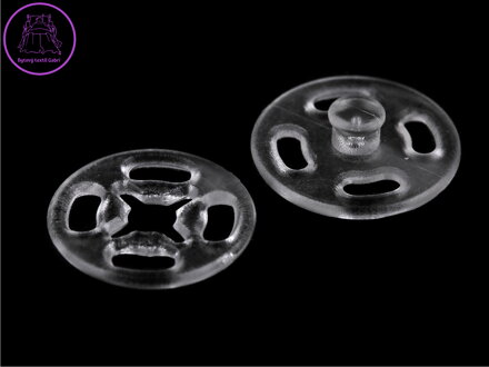 Plastové patentky / stiskací knoflíky Ø13 mm, Ø15 mm