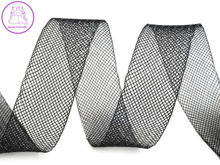 Modistická krinolína na vyztužení šatů a výrobu fascinátorů šíře 2,5 cm