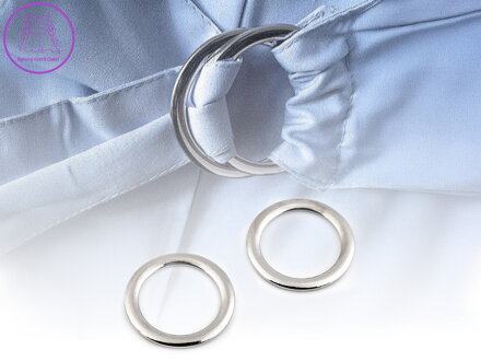 Spona / oděvní kroužek Ø28 mm plochý