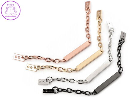 Kovový řetízek / poutko na bundy a kabáty